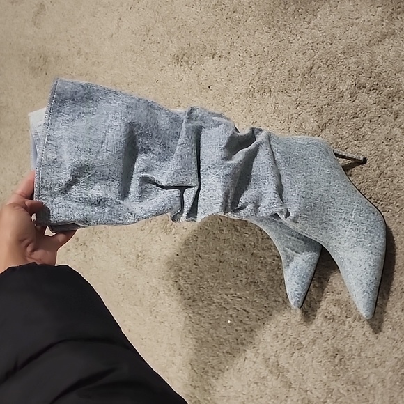 Azalea wang denim slouch boots - Picture 5 of 8